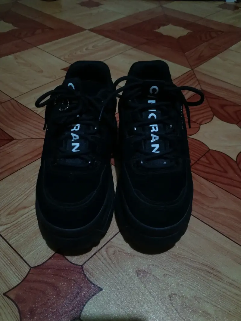 Zapatillas negras C/Moran con plataforma - 2