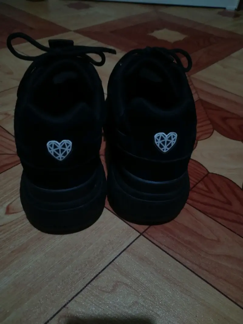 Zapatillas negras C/Moran con plataforma - 3