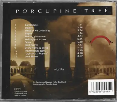 Porcupine Tree ‎– Signify (CD) - miniatura 2