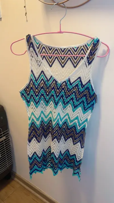 Vestido corto estampado étnico para mujer - miniatura 3