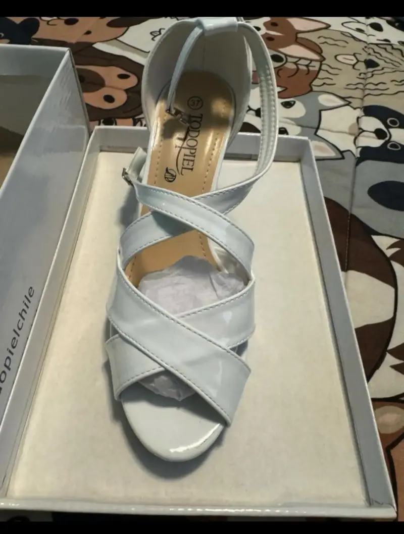 Sandalias de tacón blancas Todo piel - 2