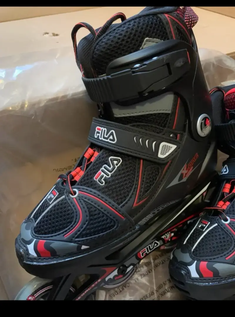 Patines en línea Fila X-One negros y rojos - 2