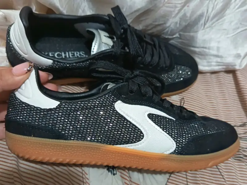 Zapatillas deportivas negras Skechers para mujer - 3