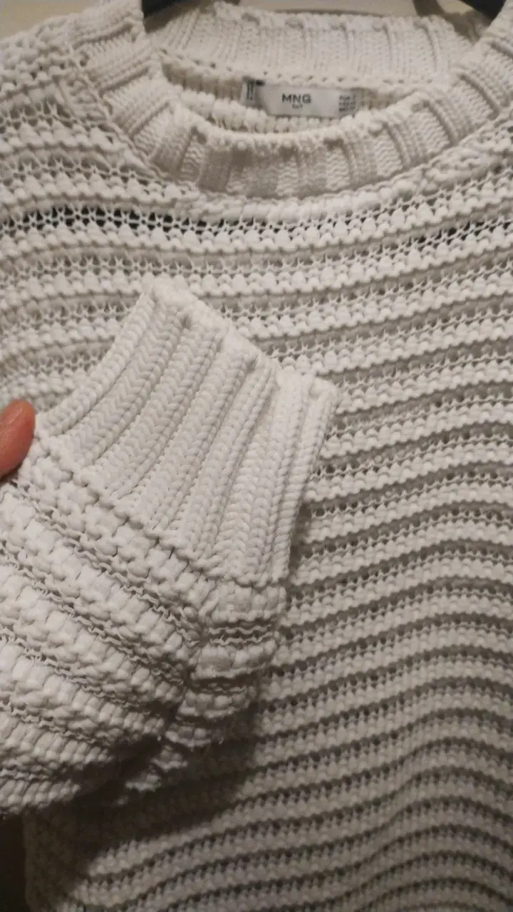 Suéter blanco tejido MNG para mujer - 3