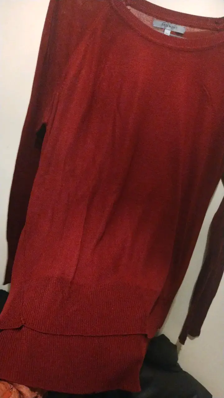 Suéter Burdeo hilo Basement talla M - 3