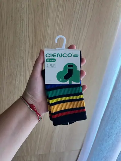 Calcetines Cienco   Rayados Multicolor - miniatura 1