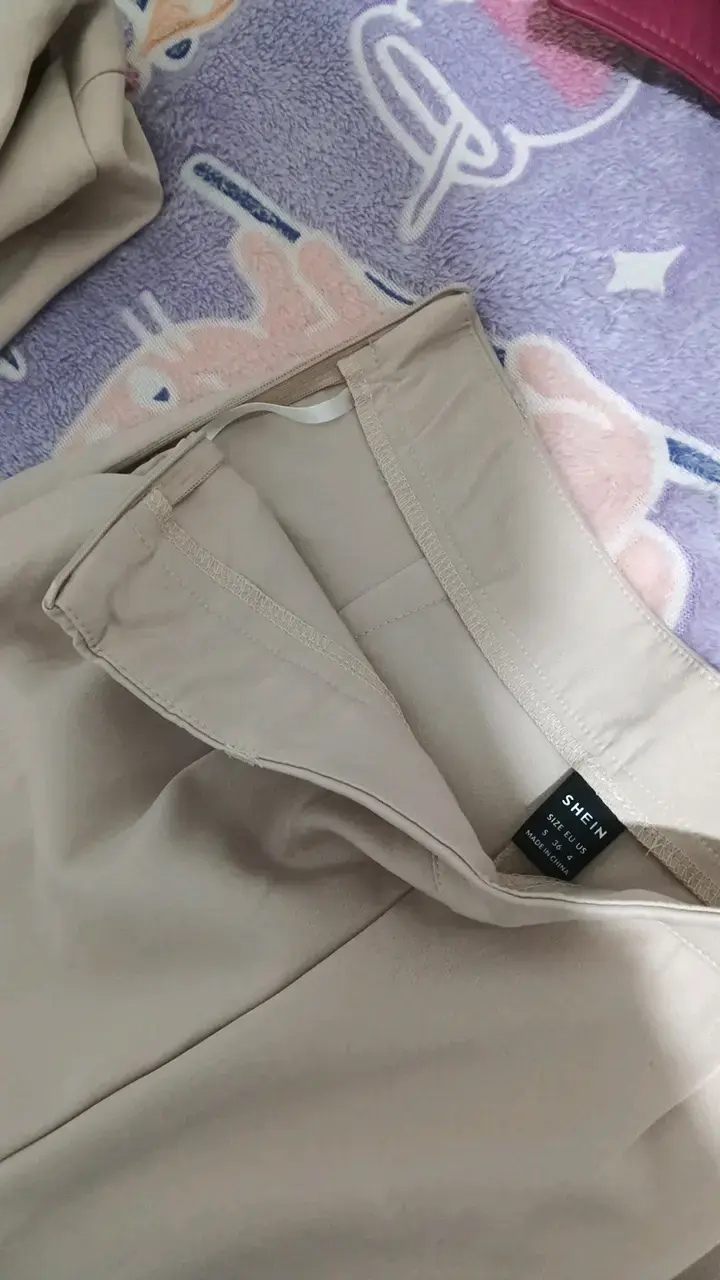 Traje beige-Rosa Shein para mujer - 3