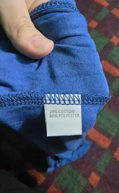 Polera azul con encaje floral Ladino - miniatura 3