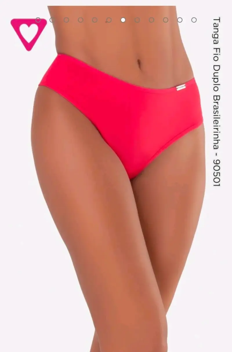 Tanga Fio Duplo Brasilera en Varios Colores - 1