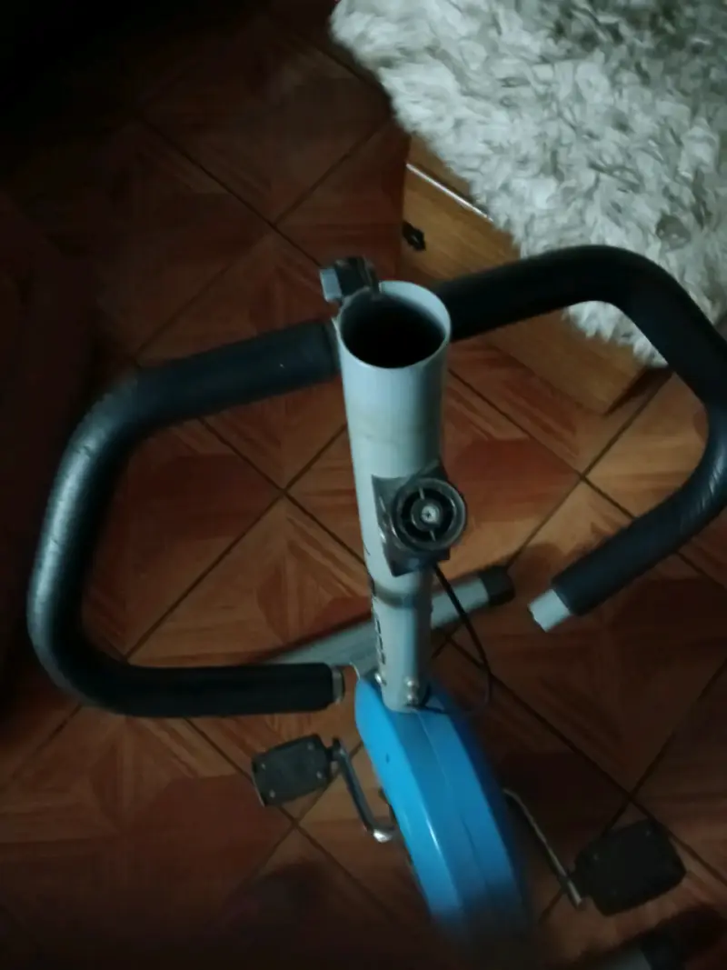 Bicicleta estática de ejercicio Larsen azul - 2