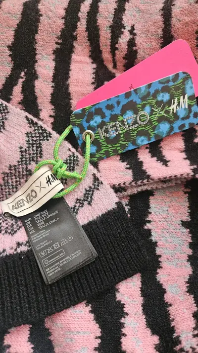 Bufanda Kenzo x H&M de lana con estampado animal print - miniatura 1
