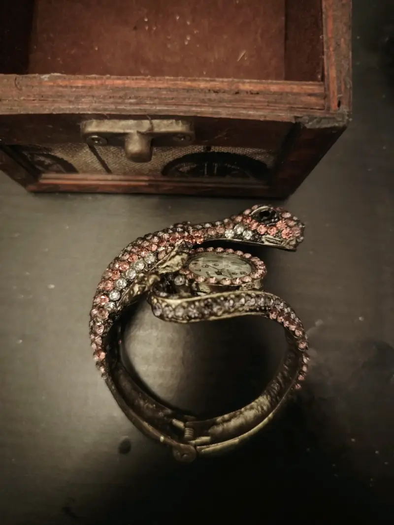 Reloj pulsera de cuarzo con diseño de lagarto - 4