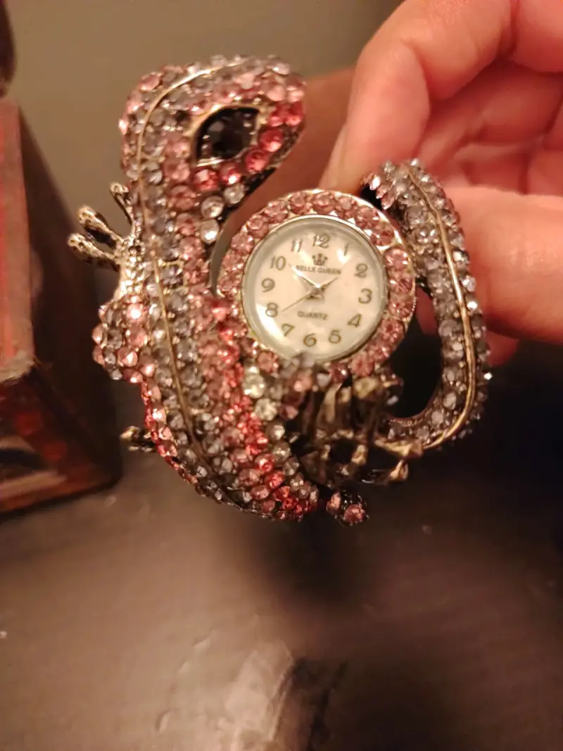 Reloj pulsera de cuarzo con diseño de lagarto - 5