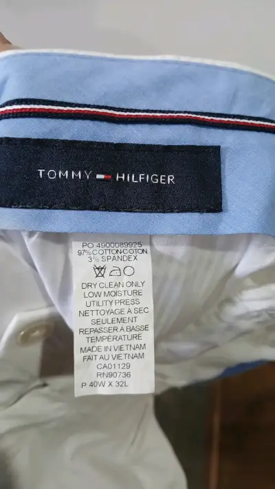 Pantalones blancos Tommy Hilfiger para hombre - miniatura 3
