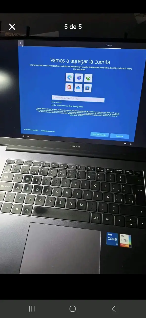 Laptop Huawei MateBook D15 Intel Core i5 - 5
