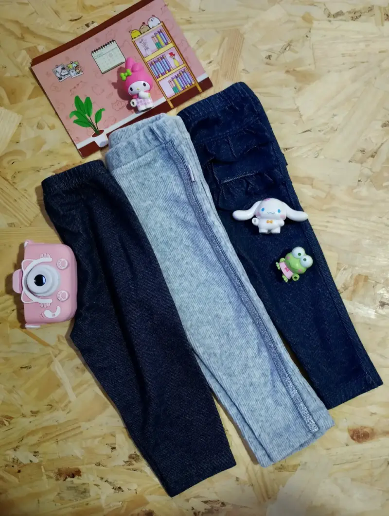 Set de Leggings para Niñas en Colores Variados