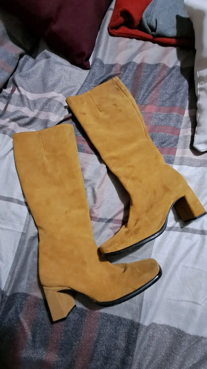 Botas de gamuza color camel - 3