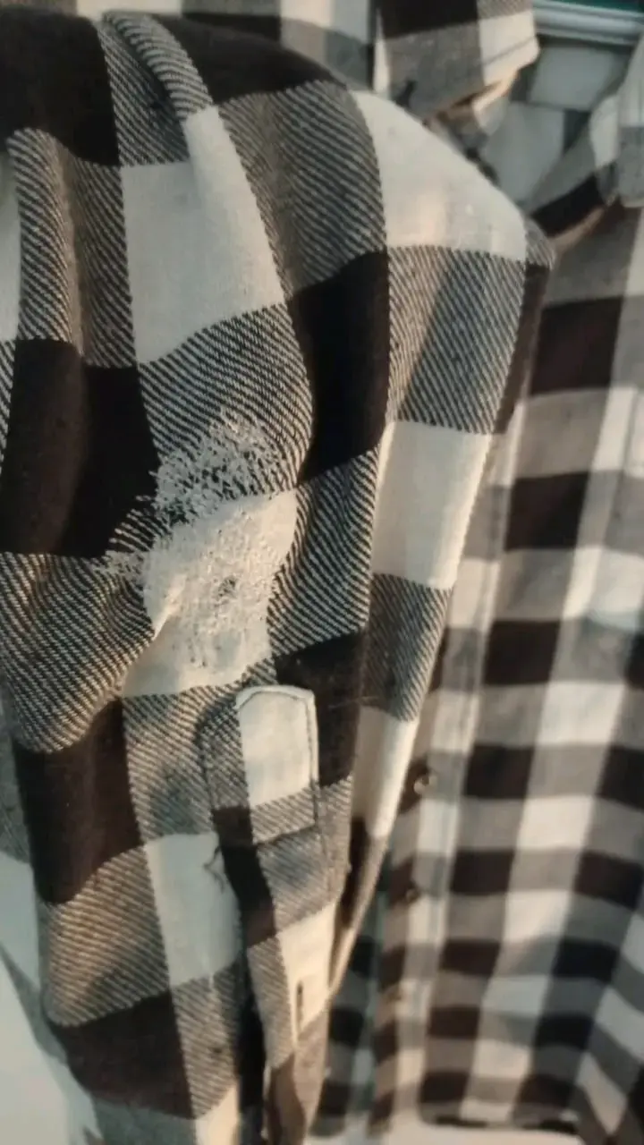 Camisa a cuadros blanco y negro hombre - 3