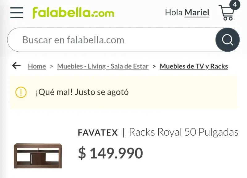 Rack de TV Favatex Royal 50 Pulgadas - 3
