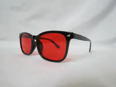 Lentes Rojos Para Dormir Bloqueo Luz Azul Y Verde - miniatura 1