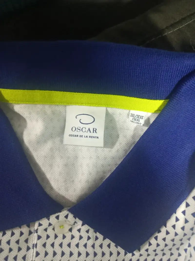 Polera Polo Oscar de la Renta Blanca Talla 3XL - 2