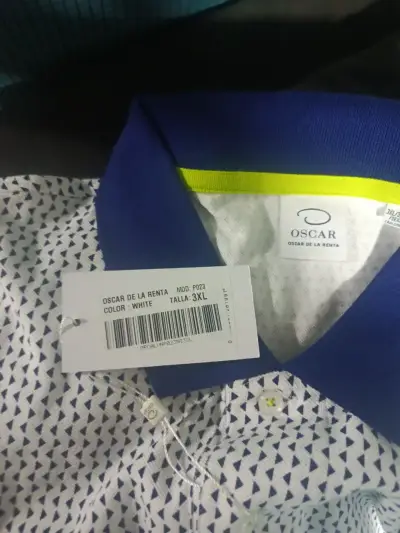 Polera Polo Oscar de la Renta Blanca Talla 3XL - miniatura 3