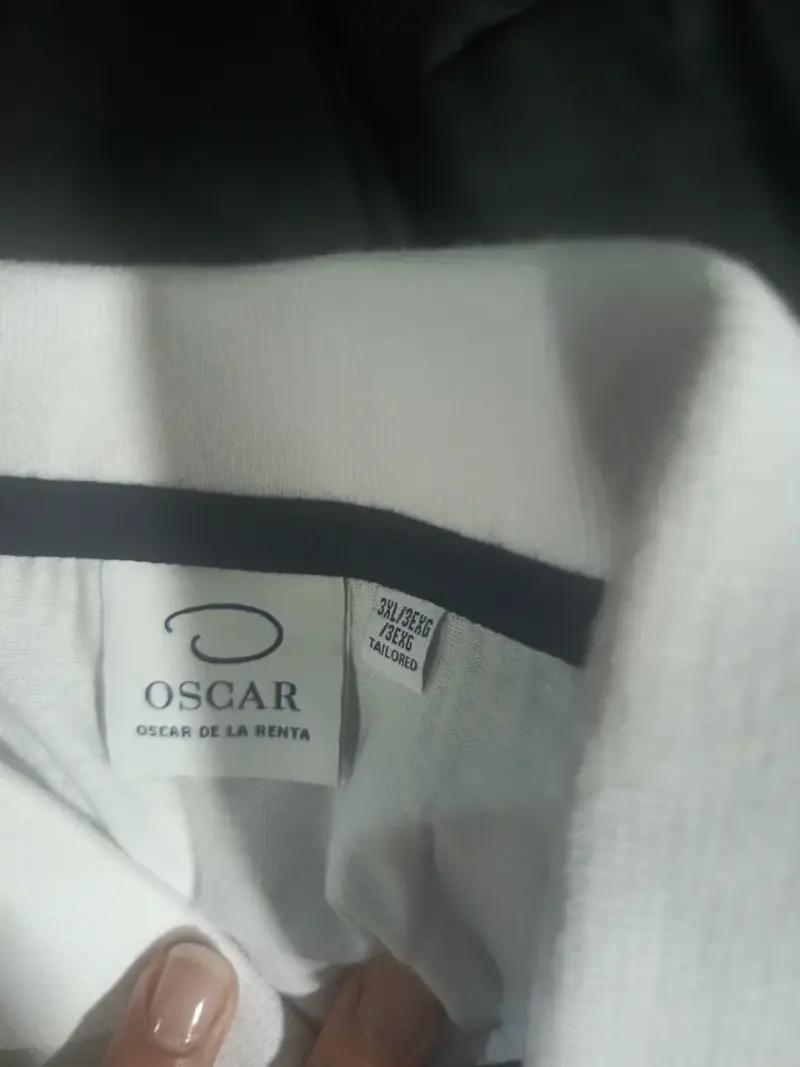 Polera Polo Oscar de la Renta Blanca Talla 3XL - 5