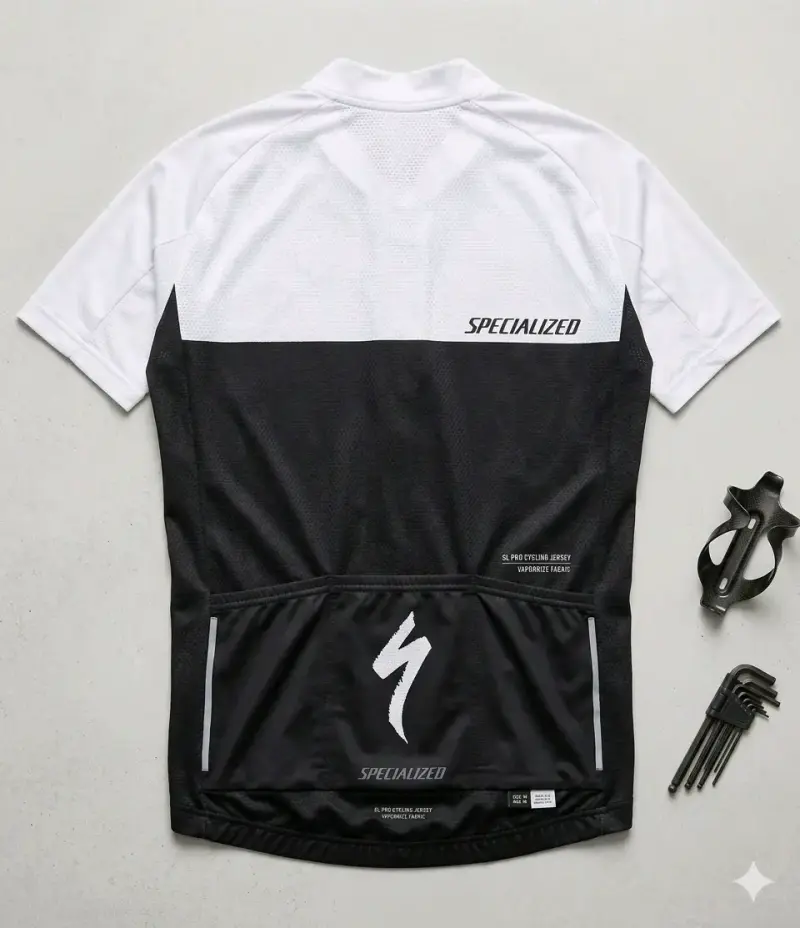 Jersey de ciclismo Specialized blanco y negro - 2