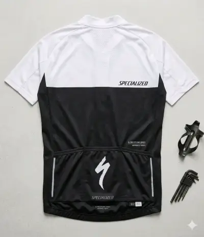 Jersey de ciclismo Specialized blanco y negro - miniatura 2