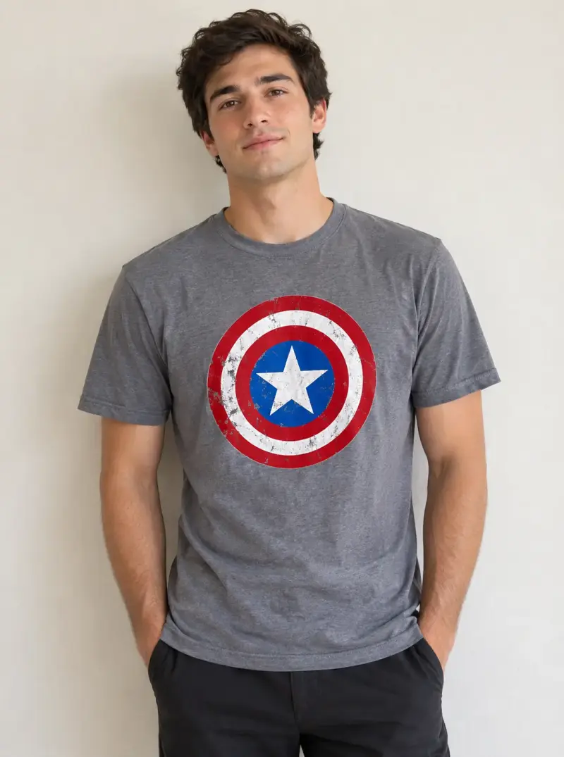 Polera Capitán América Marvel original talla M - 1
