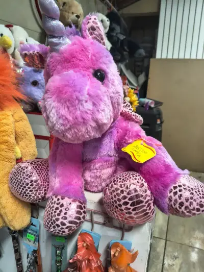 Peluche de conejo gris con lazo azul - miniatura 5