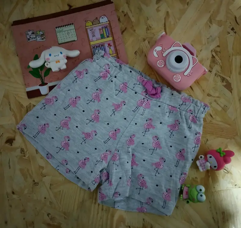 Pantalones de pijama para niños con estampado floral y navideño - 3