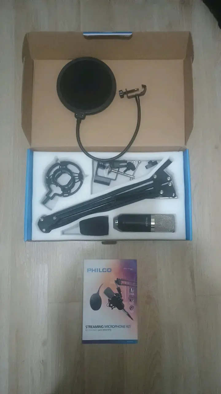 Kit de Micrófono Condensador para Streaming Philco - 3
