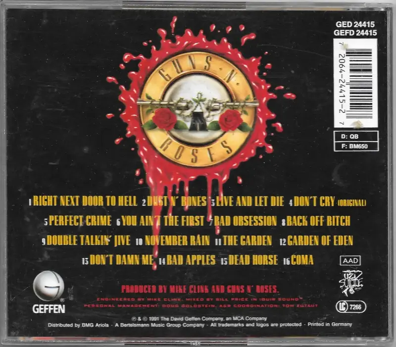 Guns N' Roses – Use Your Illusion I (CD) - 2