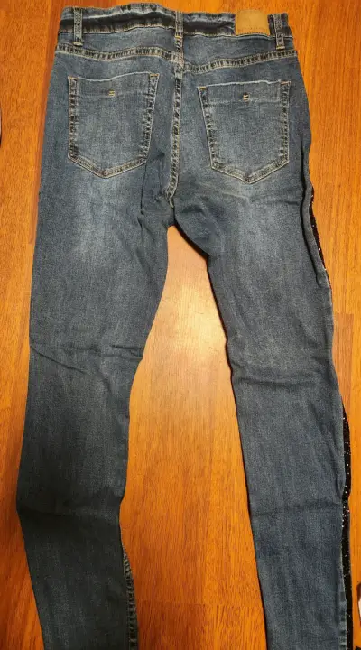 Jeans Skinny Mujer Aeropostale franja brillante - miniatura 2