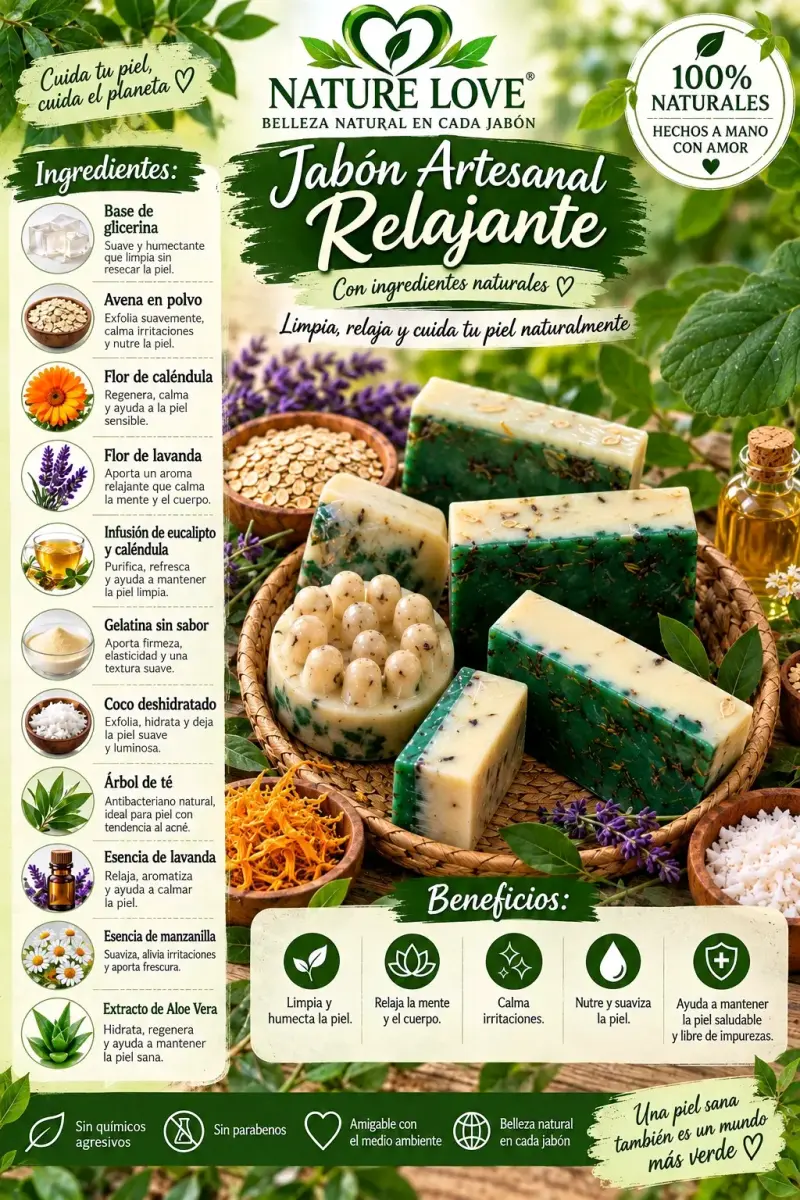 🌿 Jabones Artesanales Nature Love 🧼 | Hechos a Man - 3