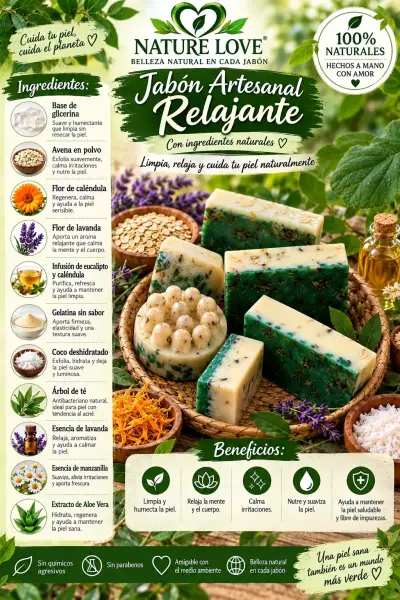 🌿 Jabones Artesanales Nature Love 🧼 | Hechos a Man - miniatura 3