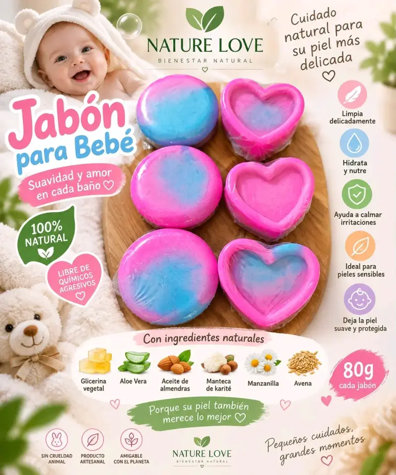 🌿 Jabones Artesanales Nature Love 🧼 | Hechos a Man - 6
