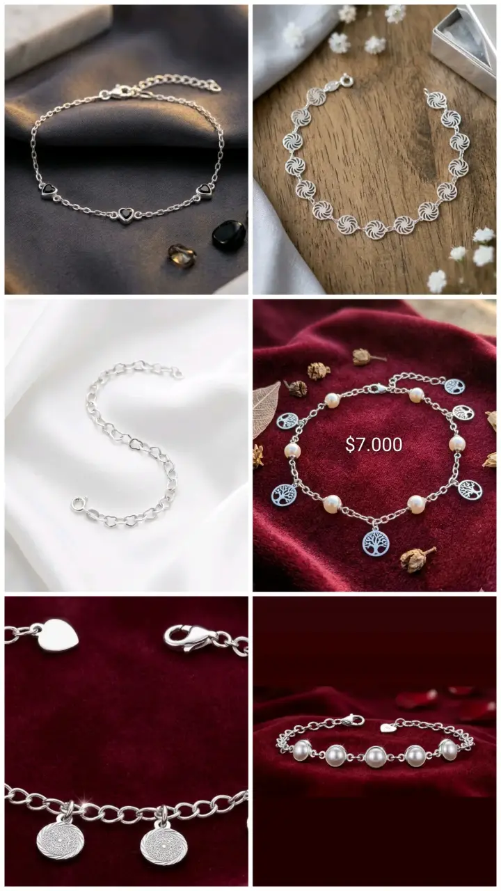 Pulseras y aritos de plata 925 - 4