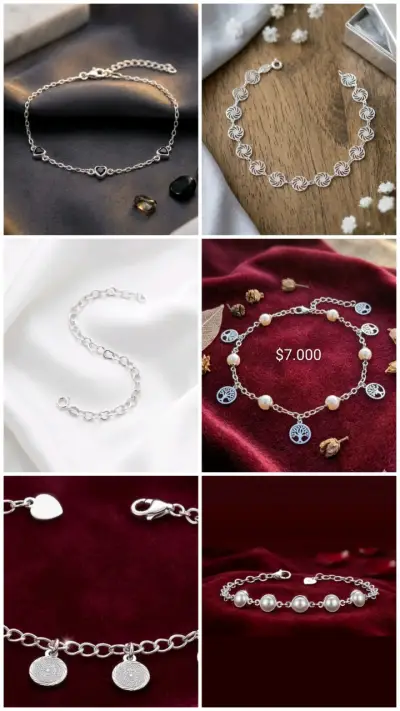 Pulseras y aritos de plata 925 - miniatura 4