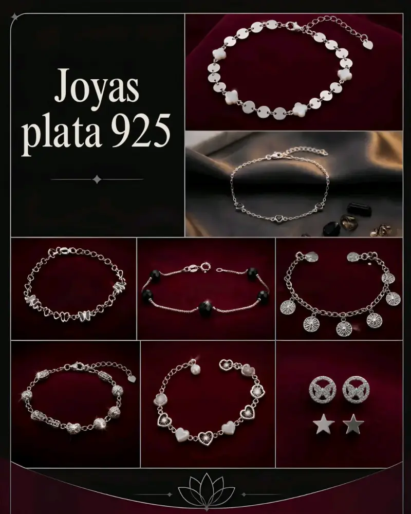 Pulseras y aritos de plata 925 - 5