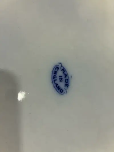 Bandeja de porcelana azul con diseño floral - miniatura 4