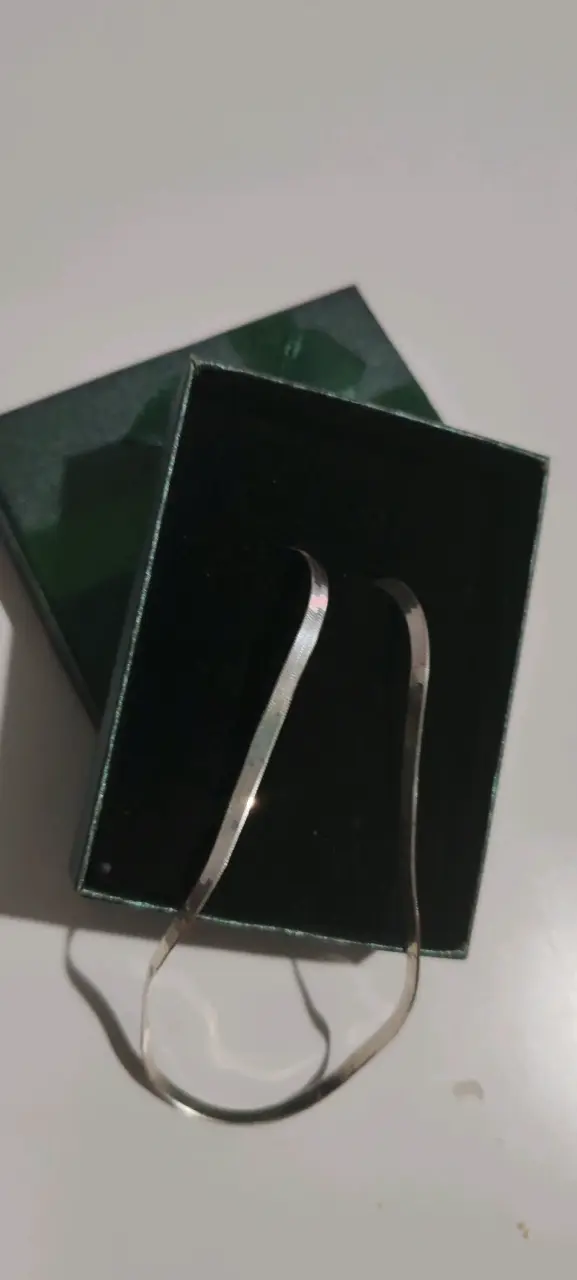 Collar de plata elegante con caja de regalo - 5