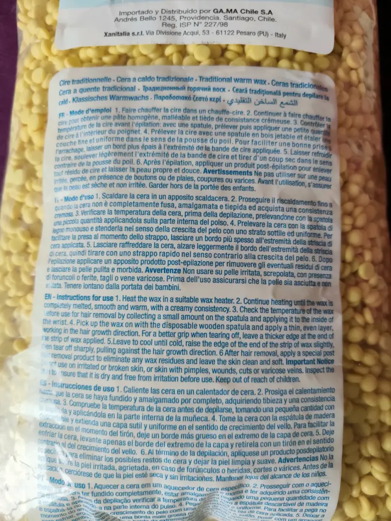 Cera Depilatoria Tradicional Xanitalia 1000g - 2