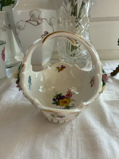 Centro de Mesa de Porcelana con Flores Dresden - miniatura 6