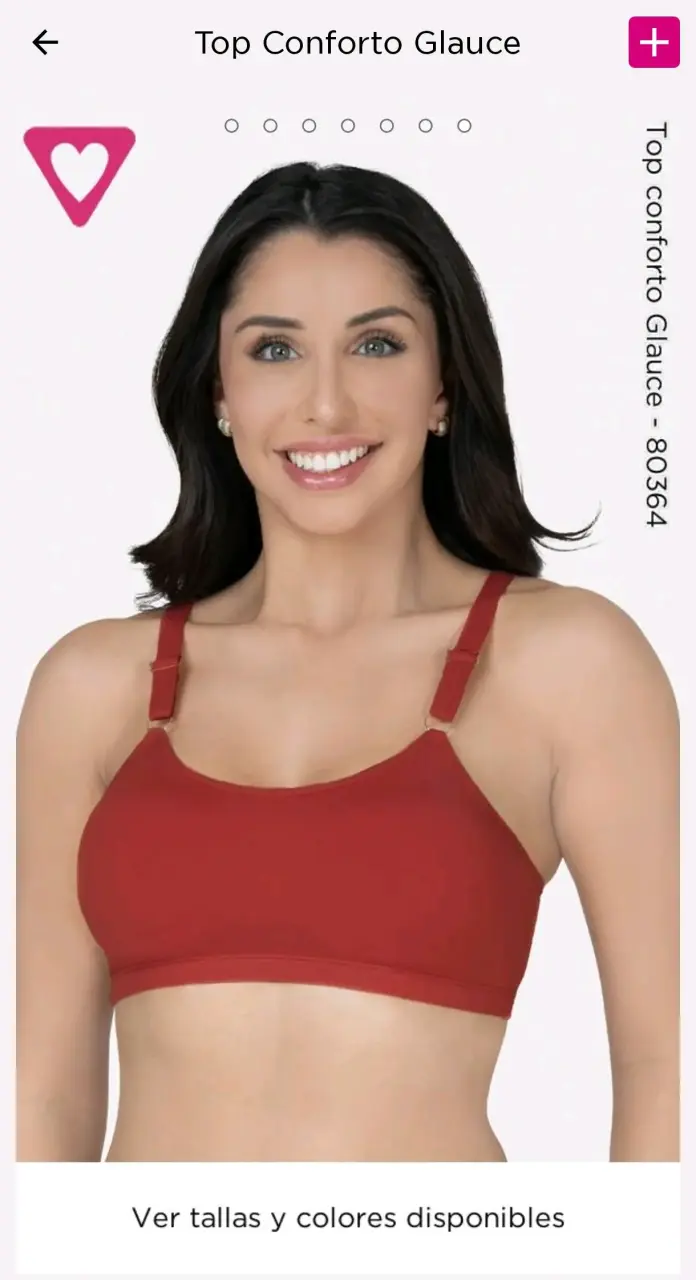 Conjunto de lencería brasileña en encaje rojo - 2