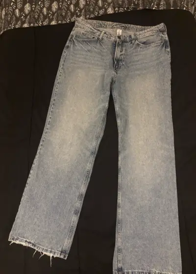 Jeans de mezclilla azul claro para mujer 44 - miniatura 1