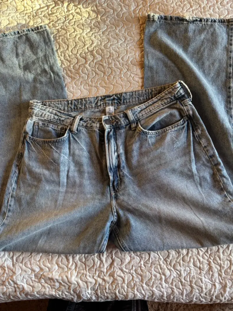 Jeans de mezclilla azul claro para mujer 44 - 2