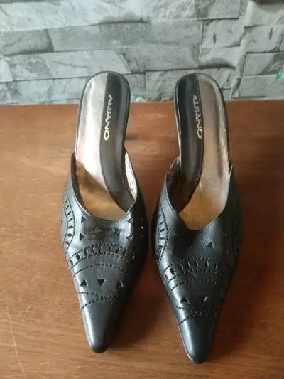 Zapatos de tacón bajo Albano negros - miniatura 1