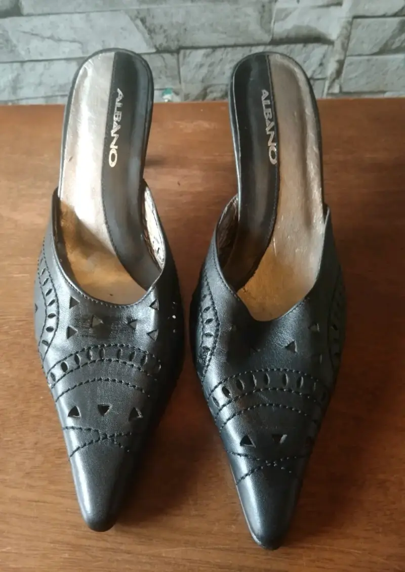 Zapatos de tacón bajo Albano negros - 6